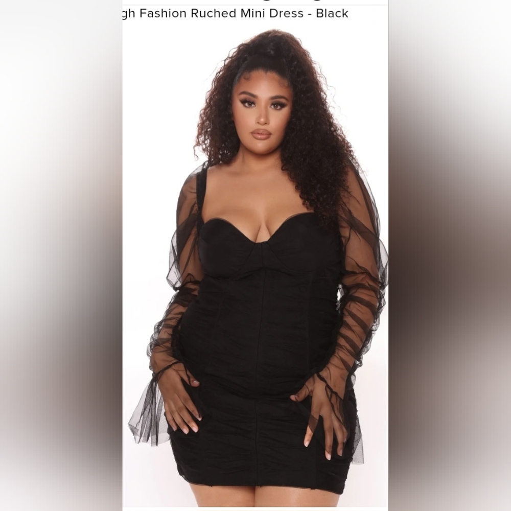 FN Ruched Fashion Dress